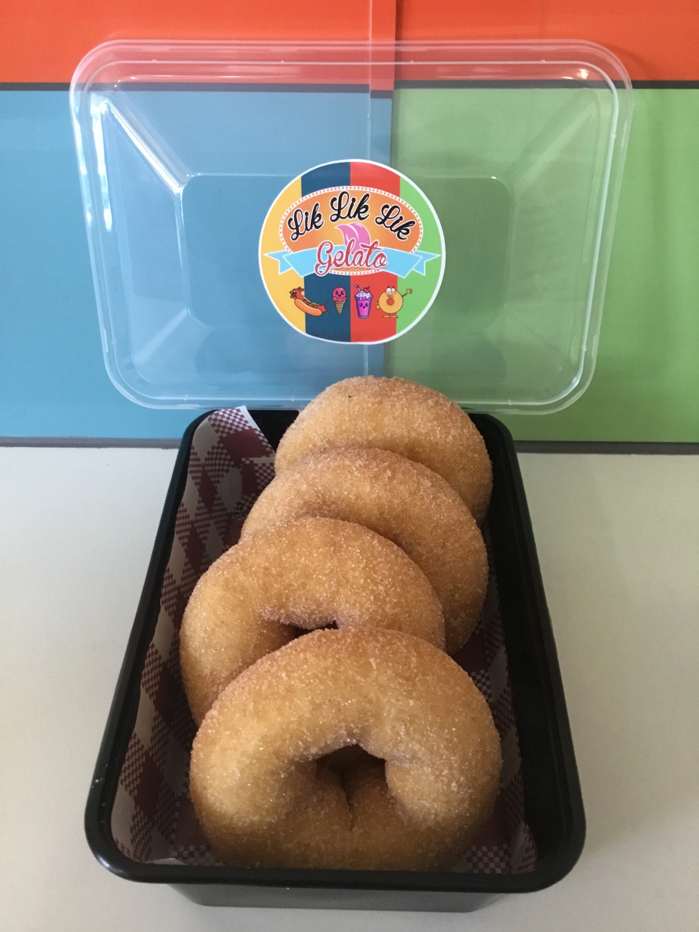 Fresh donuts served at an event